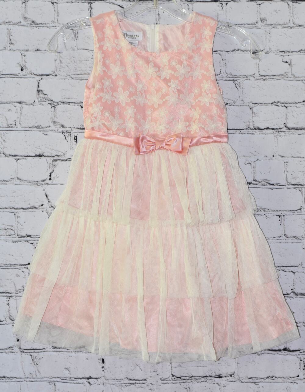 Bonnie Jean Girls Size 6 Sleeveless Flower Girl Special Occasion Party Dress